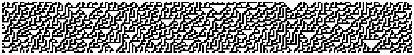 Rule 30, 256x32 cells, random initial setting